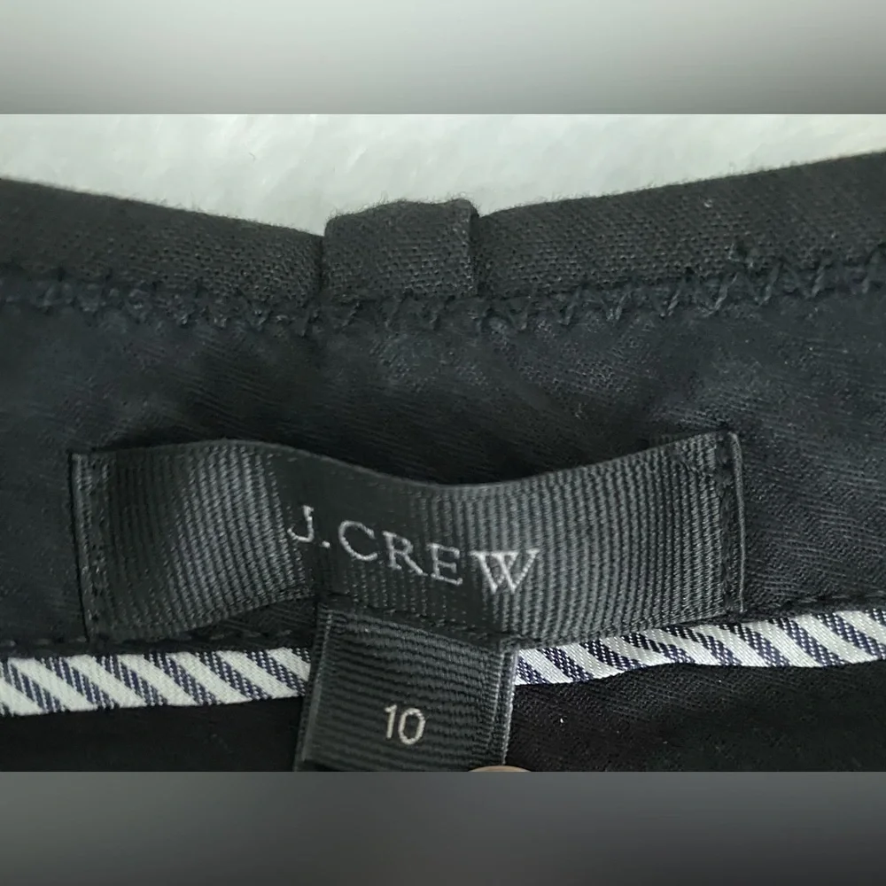 J.Crew Cameron Pant Black Four-Season Stretch Slim Crop Trouser Size 10